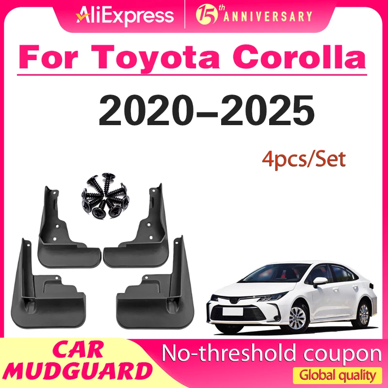 

Car Mud Flaps Mudguards Splash Guards Fender External Decorate Car Accessories For Toyota Corolla Cross 2020 2021 2022 2023 2025