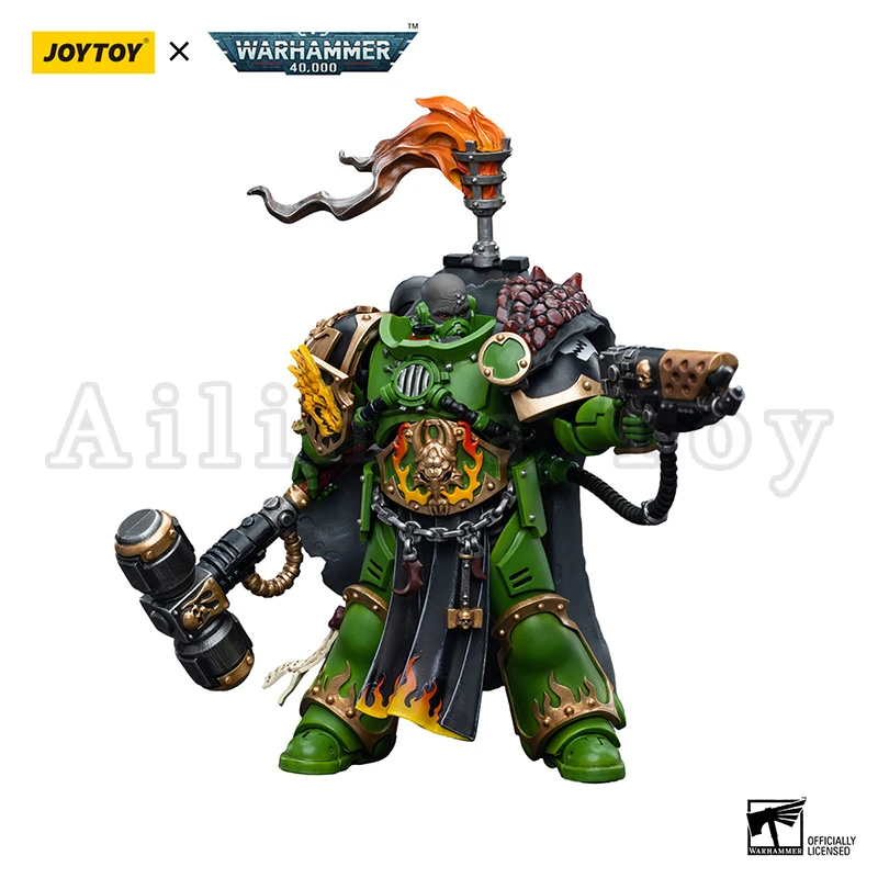 JOYTOY 1/18 Action Figure 40K Salamanders Captain Adrax Agatone Anime Model Toy