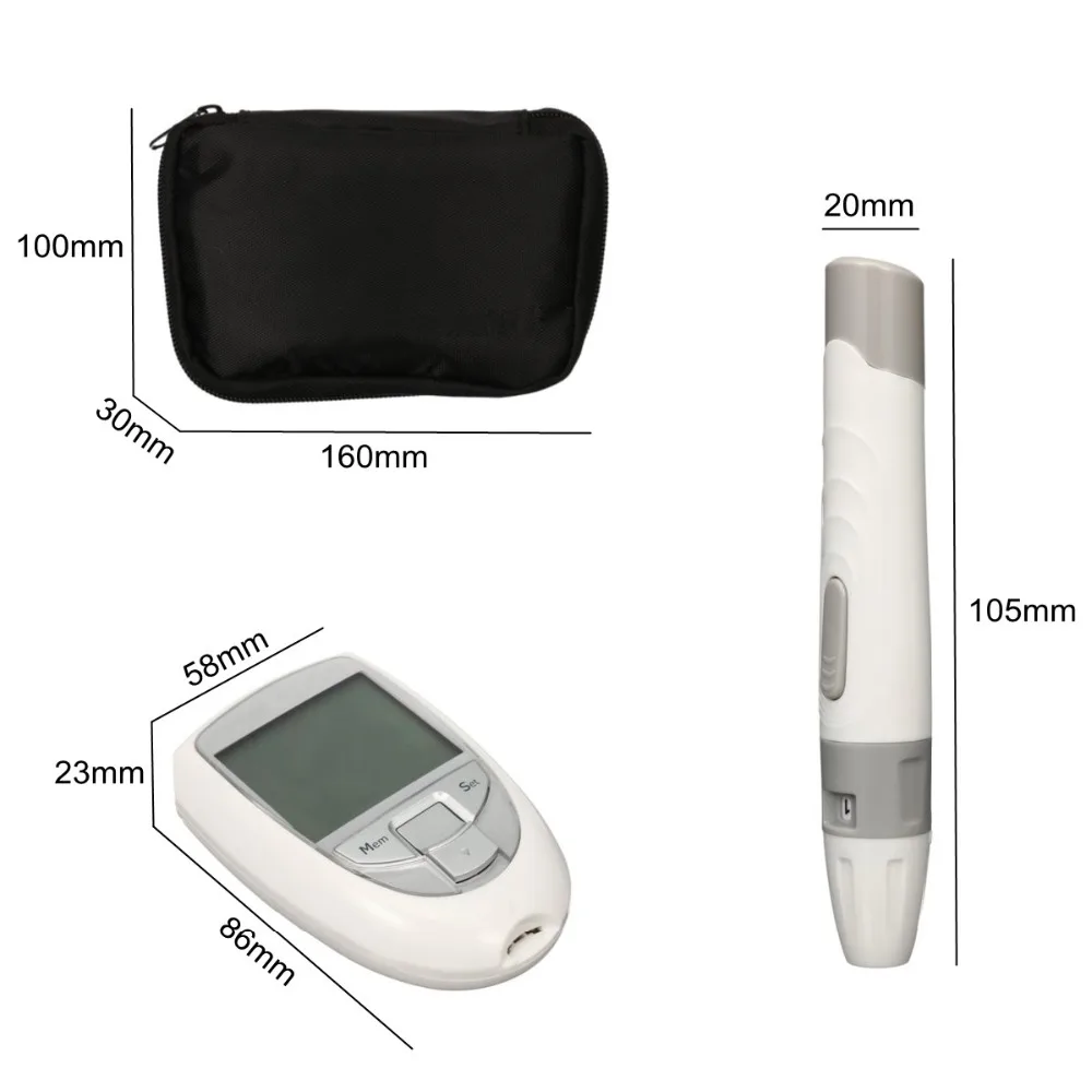 BeneCheck Blood Glucose Uric Acid and Total Cholesterol Monitoring System 3in1 Blood Glucose&Uric Acid&Cholesterol Meter House!