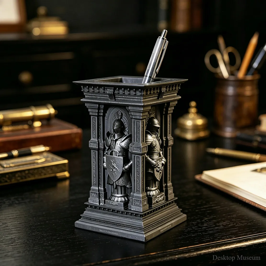 Full height 125mm Desktop pen holder ornament  LTCP-489