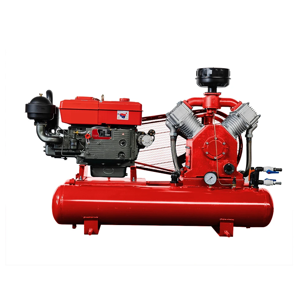 2v-4.0/5 8Bar Working Pressure Compressor Energy-saving Mining air Compressors With Piston Head Pump