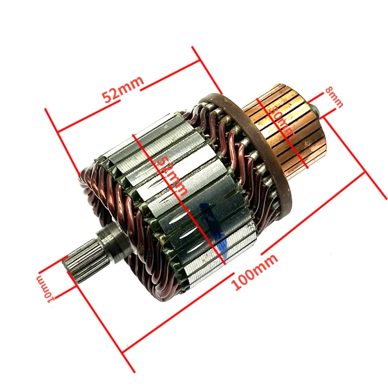 Rotor de arranque para VOLKSWAGEN Jetta SANTANA, soporte para cepillo de Motor, 1 piezas
