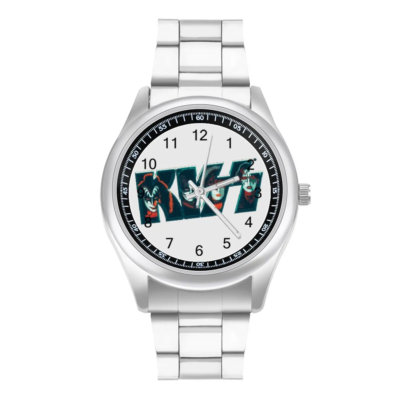 

Kiss Band Quartz Watch Steel Rock Music Funky Photo Wrist Watch Teens Fitness Colored Fashion Wristwatch