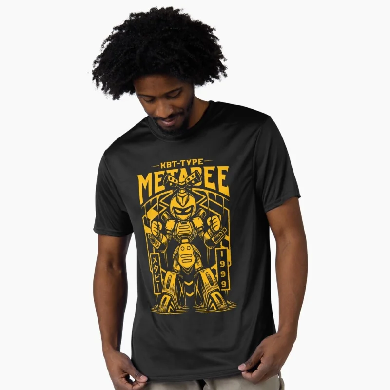 

80s Classic Cyber Mecha Manga Graphic clothes 0422 Kbt-Type Anime Medabots Metabee Robot t shirt Short sleeve All size tops