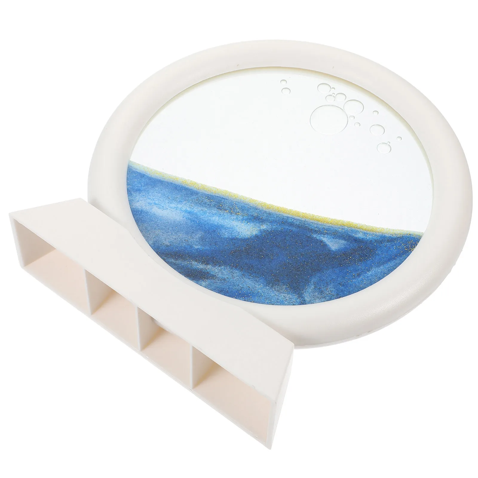 صورة فنية رملية متحركة ثلاثية الأبعاد لوحة رملية مستديرة ديناميكية لتزيين مكتب المكتب المنزلي تصميم منظر طبيعي قابل للتركيب على الحائط #6