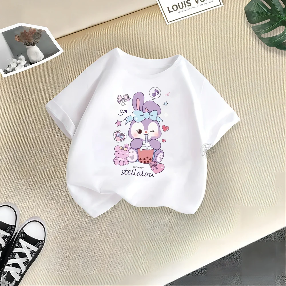 Fashion children's cotton T-shirt Bunny egg print T-shirt o collar short-sleeved children's clothes boys clothes girls clothes