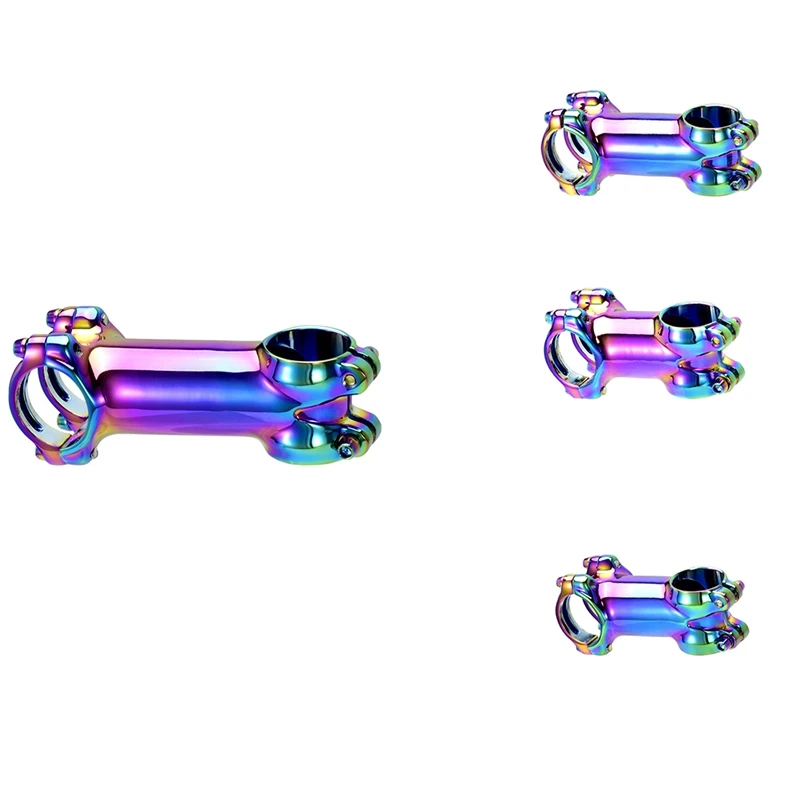 

MTB Colorful Stem Mountain Road Bike Stem 7 Degree Steerer 31.8MM Bicycle Handlebar Rainbow Stem