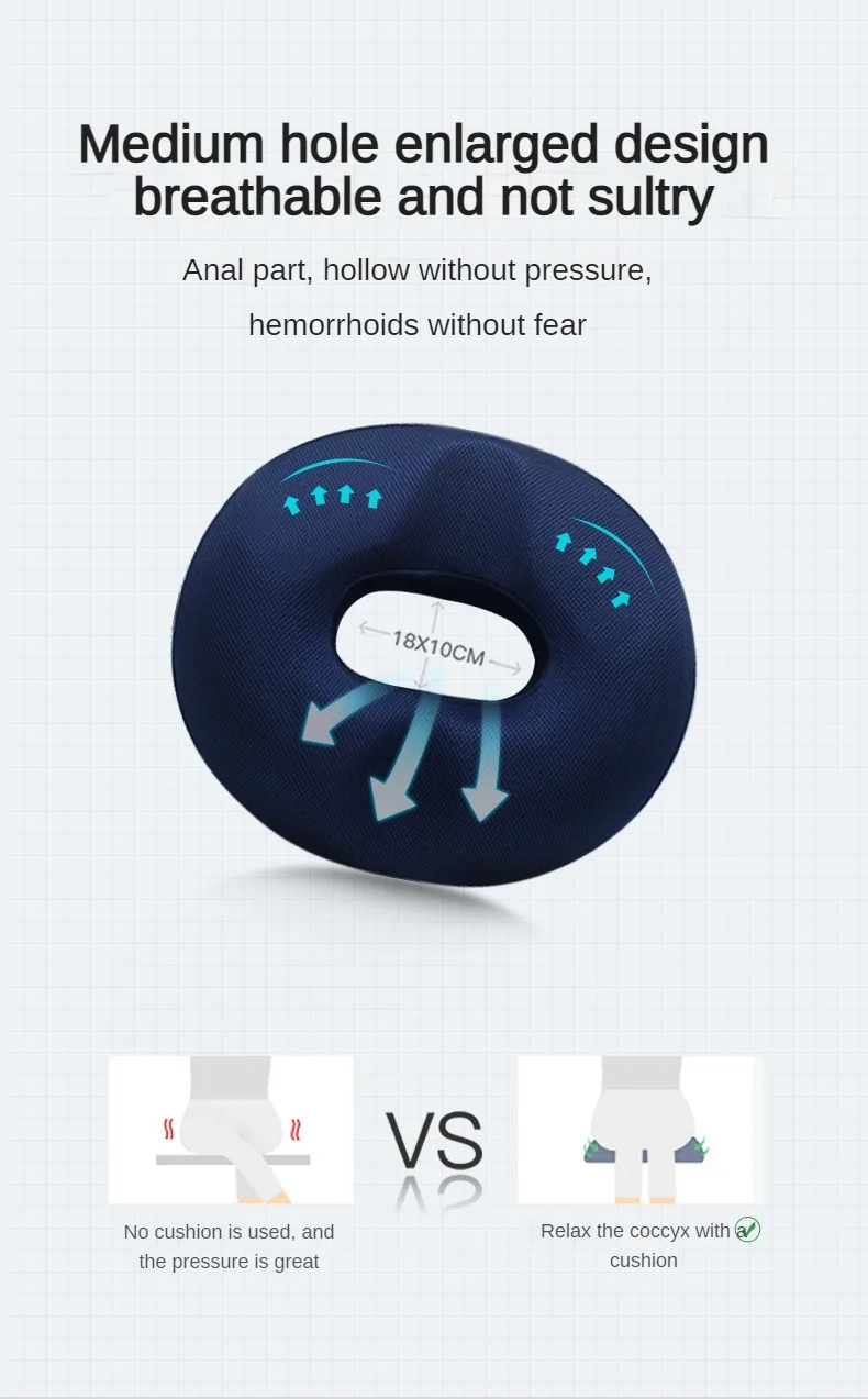 1 шт. Подушка "пончик" Подушка для сидения при геморрое копчик задней кости ортопедическое медицинское кресло простаты для пены памяти