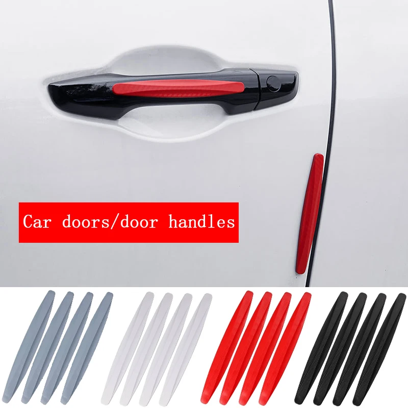 New 4/6 Piece Universal Front Rear Bumper Corner Protector Guard Car Anti-collision Protection Decoration Strip Car Accessories