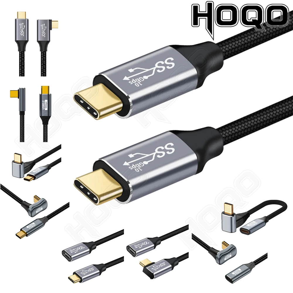 10Gbps 100W USB 3.2 Gen2 Type-C Cable  USB-C Male to USB-C Male Data Video Cable with E-marker for Tablet & Phone & Laptop