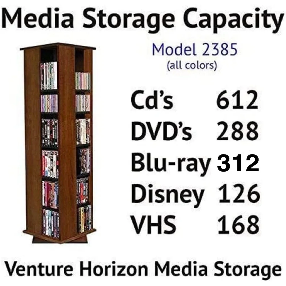 Revolving Media Tower 600 Oak