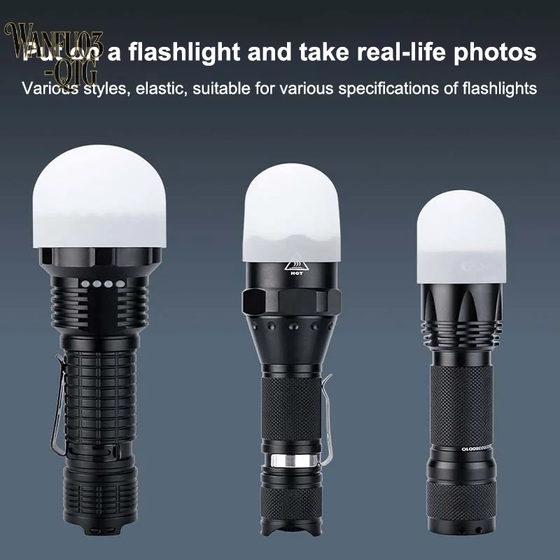 

Hot 2Pcs Silicone Elastic Flashlight Lampshade For SP31 SP35 IF22A C8G IF25A SP36 S2 C8 EA01 TS21 Q8 14-75MM Torch