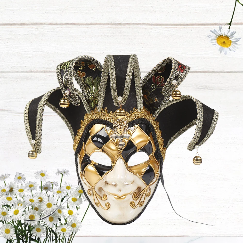 Full Venetian Masquerade Decorations Vintage Face Cover Miss Decorative Masks for Wall