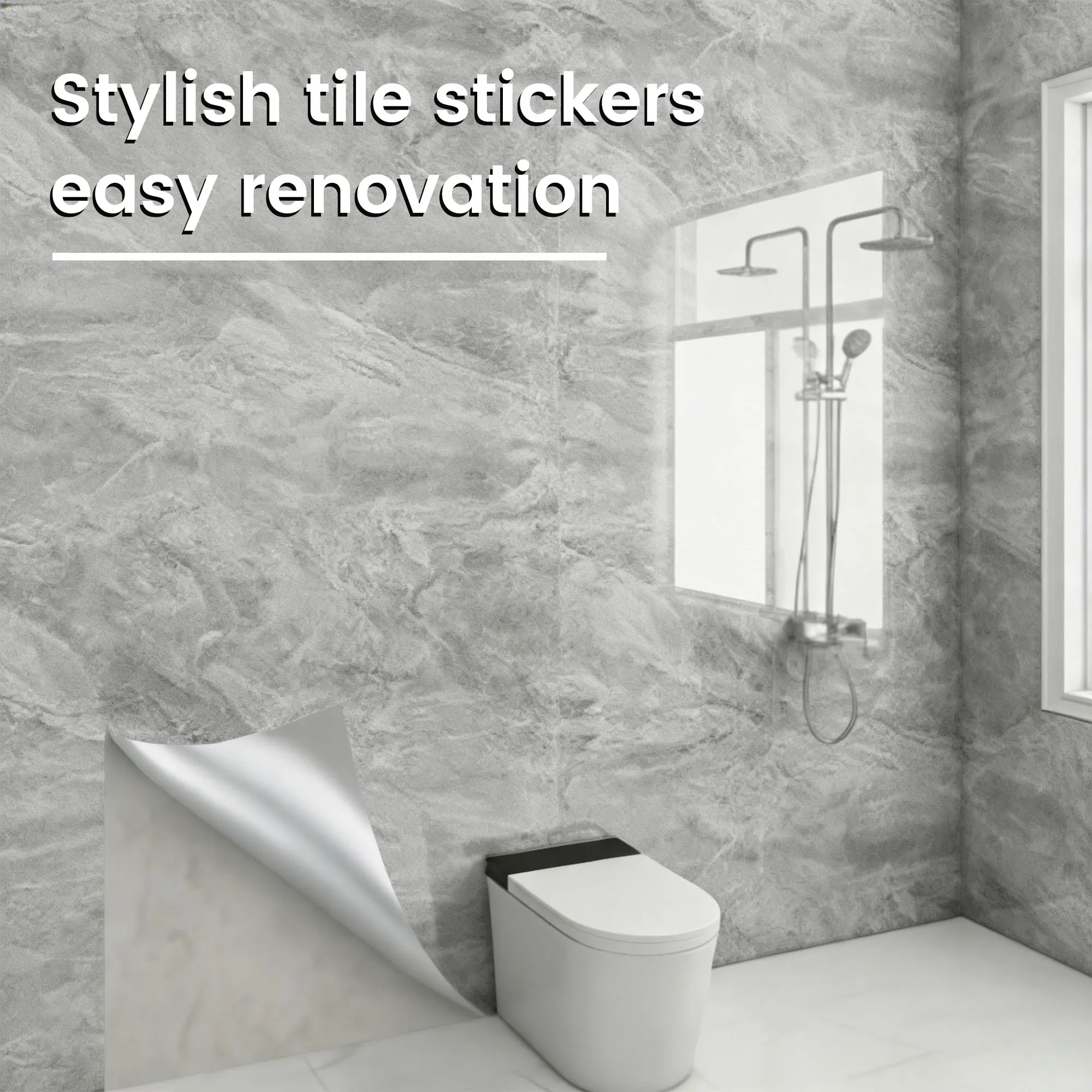 10-50 pcs Lightweight Backsplash Marble Look Tile (not Real Marble) Thickened IXPE for Kitchen Bathrooms Living Rooms Bedrooms