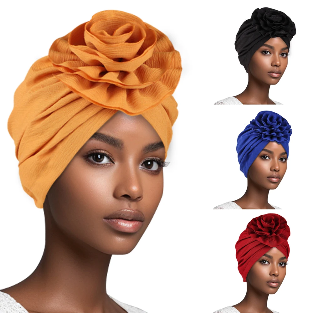 

Новый цветочный чепчик, женский плиссированный платок, мусульманский внутренний хиджаб, индийская шляпа, шапочки, эластичная повязка на голову, химиотерапевтическая шапка от выпадения волос, тюрбан
