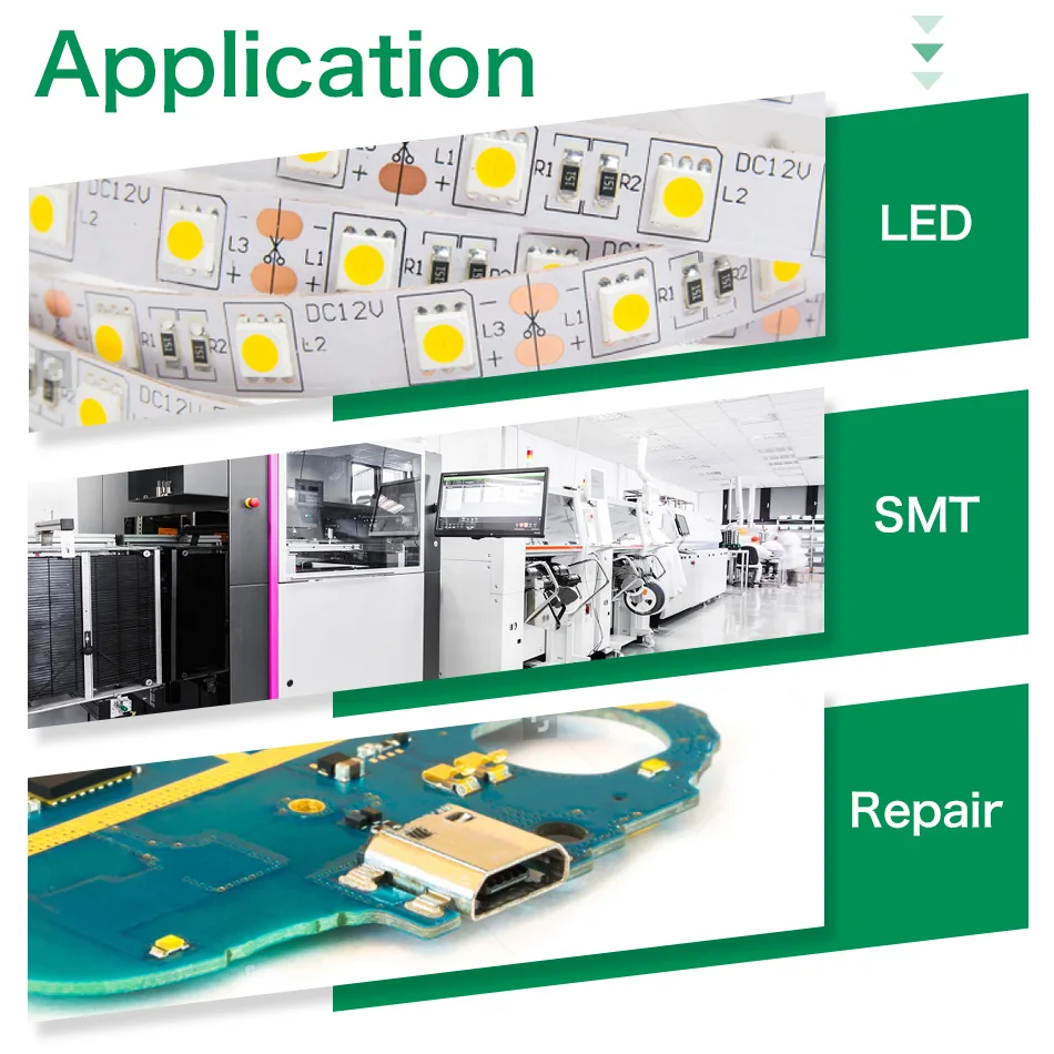 OLK 무연 중간, 고온 및 저온 납땜 페이스트, SMD LED BGA Sn42bi58 IC PCB 휴대폰 수리 납땜 페이스트