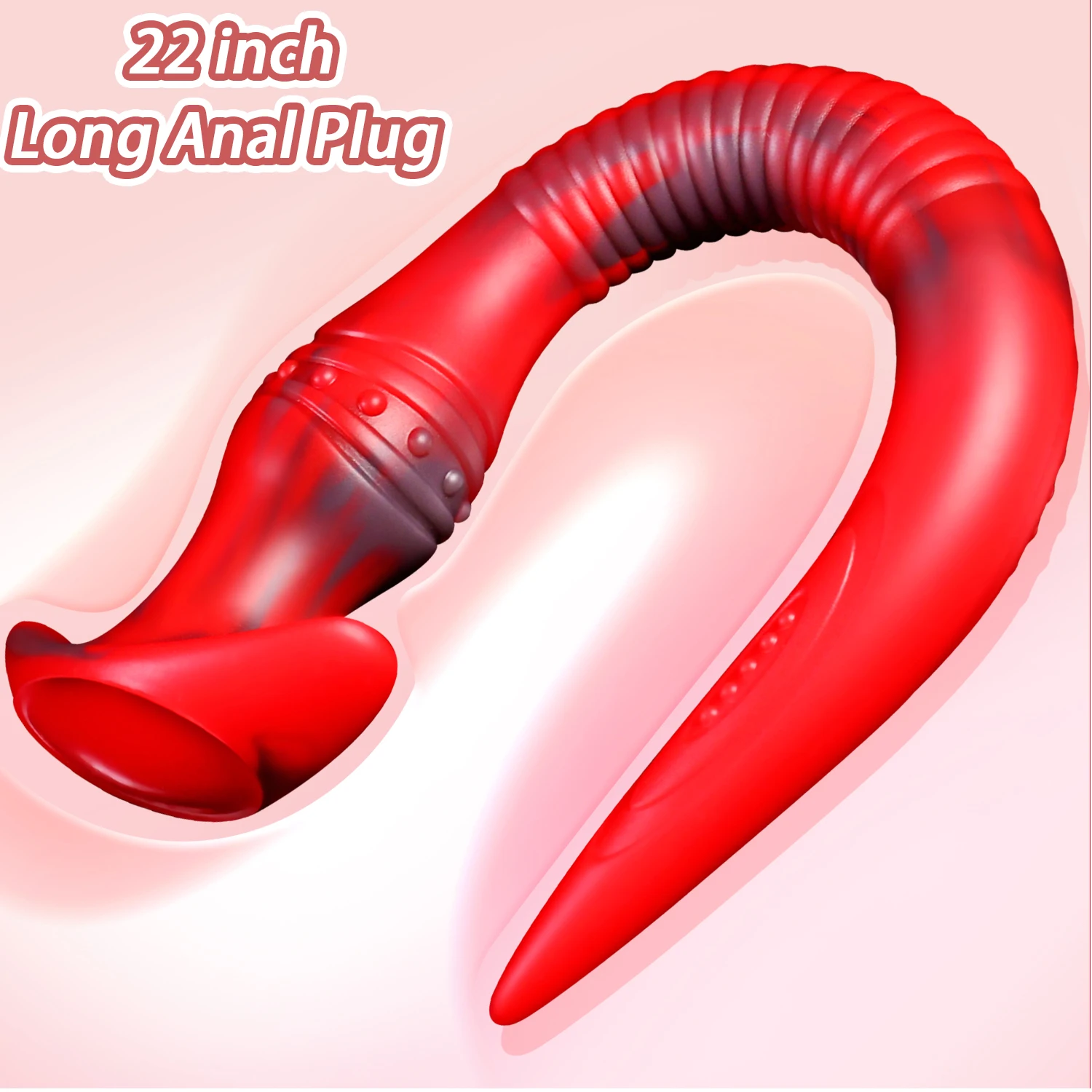 Butt Plug With Handle Anal 22 Inch Long Anal Plug Silicone Dildo  Masturbator Prostate Massage Anal Sex Toys For Male Women