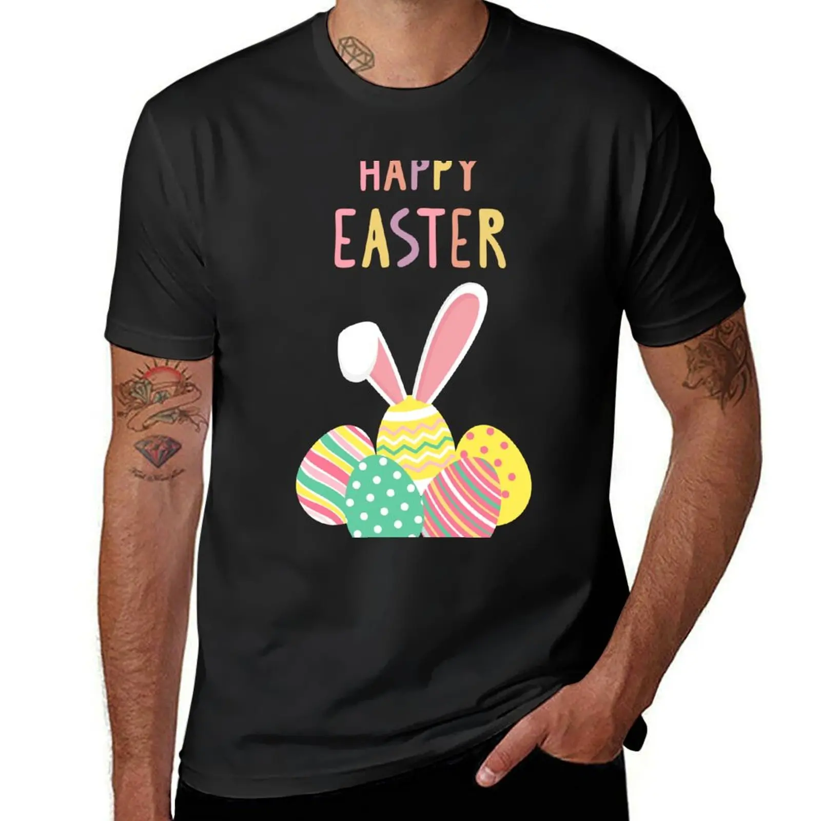 Happy Easter T-Shirt Blouse oversized cute clothes summer tops sweat shirts, men