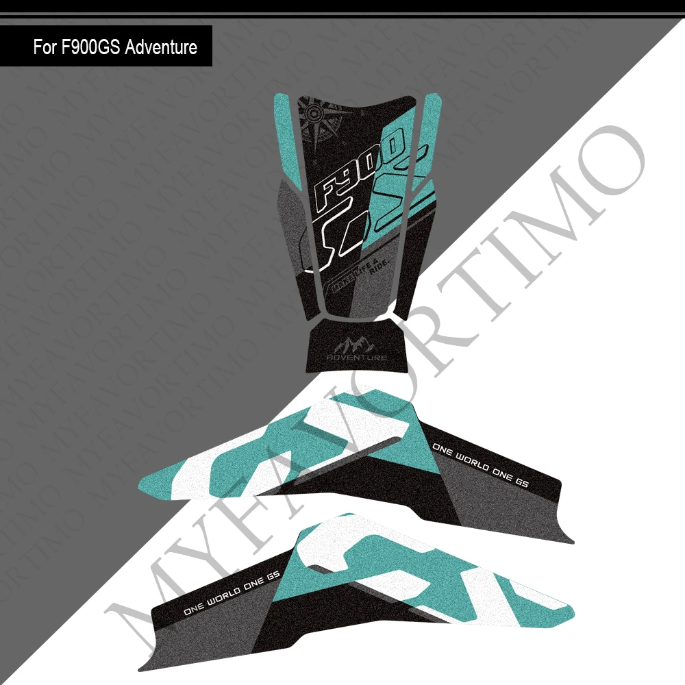 For F900GS F900 GS F 900 Adventure ADV Motorcycle Tank Pad Cap Grips Gas Fuel Knee Stickers Decals Protector 2024 2025 2026