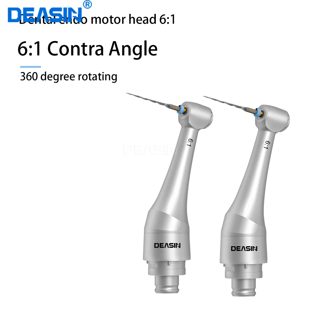 6:1 Super Mini Contra Angle Head for Endo Motor Dental Reciprocating Endomotor Head Endodontics Compatible With Woodpecker