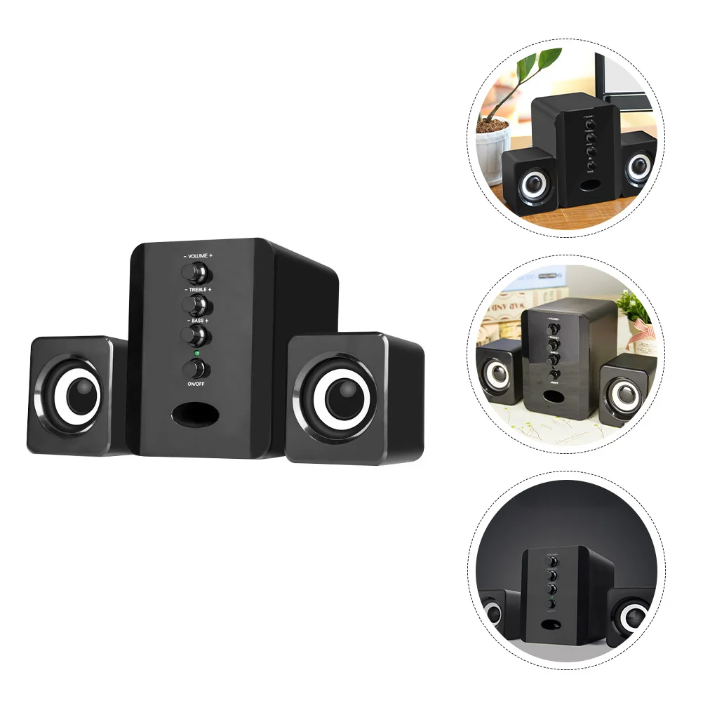 

1Set Mini Speaker USB Computer Phone Desktop Portable Compact Music Loudspeaker Anti-Interference Stylish Speaker
