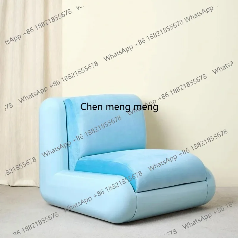 FRP T4 Module Sofa Candy Color Single Sofa Chair Sales Office Model Room Reception Armchair