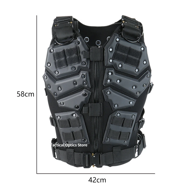 Military Tactical Combat Vest Multi-functional Tactical Body Armor Outdoor Airsoft Paintball Training Cs Protection Equipment