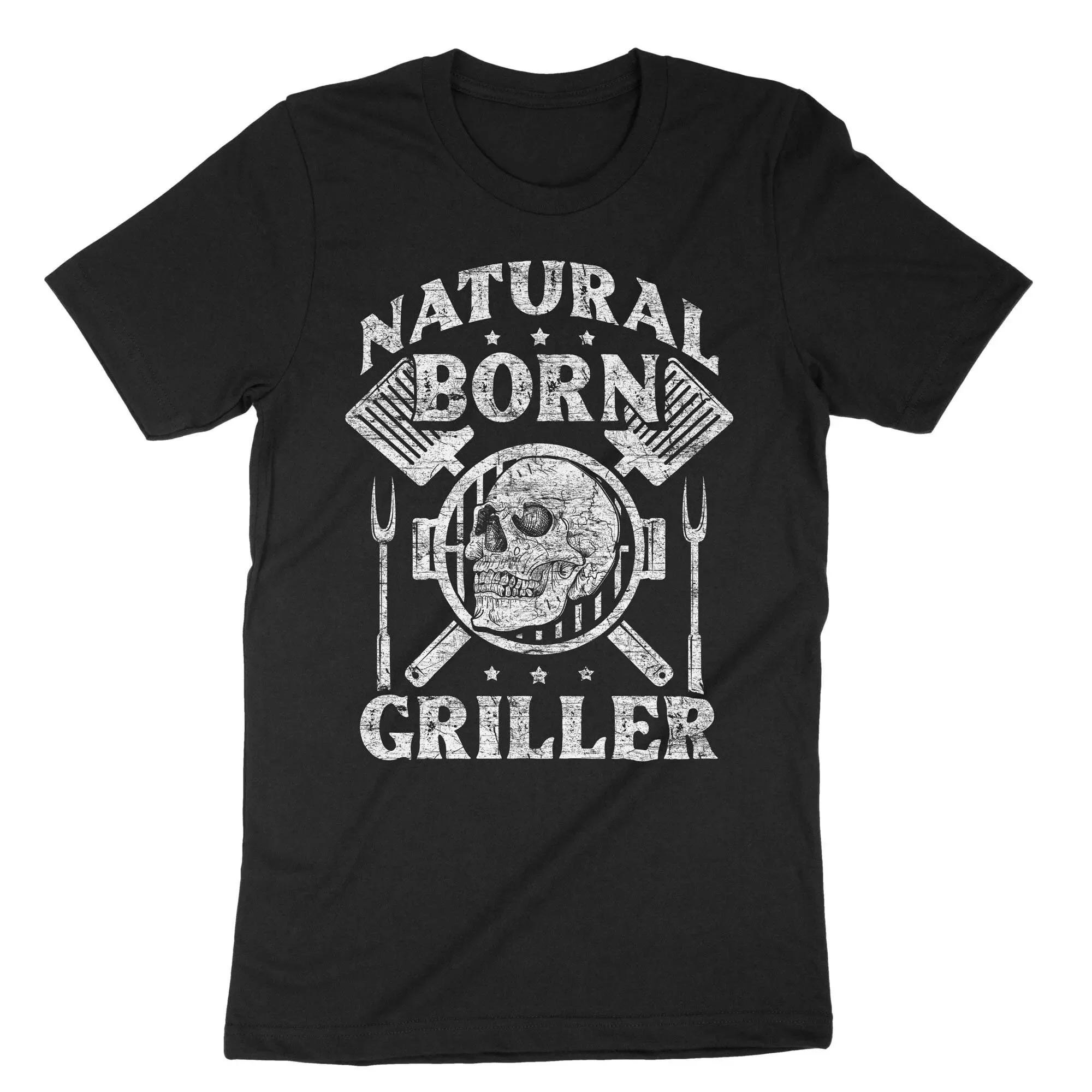 Camiseta de barbacoa Natural Born Griller, cerveza y parrilla, Serie de fiesta de cocina