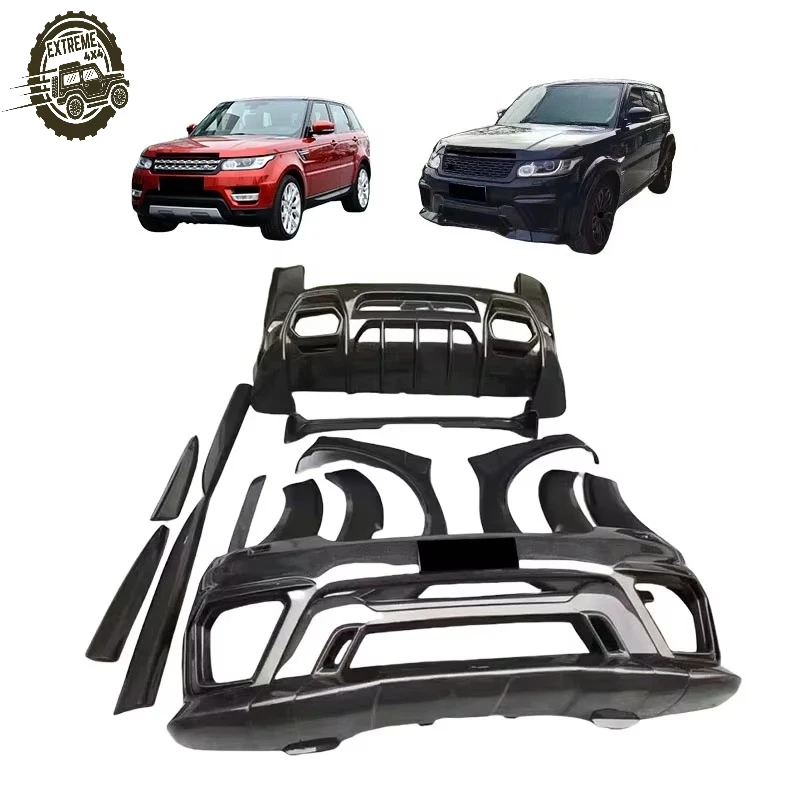 High Fitment Half Carbon Fiber Bumper Bodykit for Range Rover Vogue Sport 2014-2017 Upgrade to the Newer Aspec Body Kit