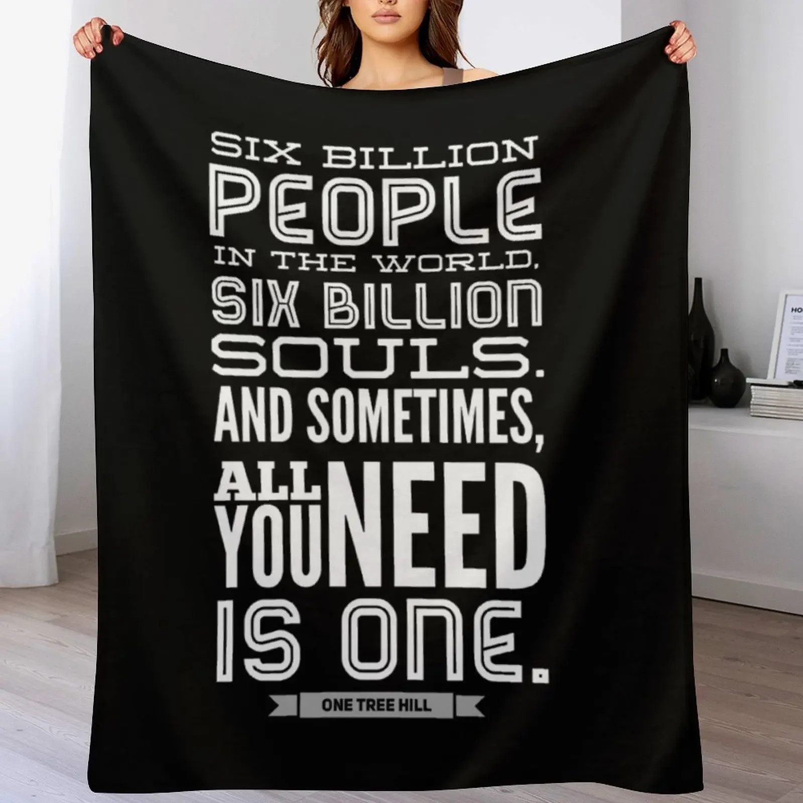 One tree hill - six billion Throw Blanket Fashion Sofas christmas gifts Luxury Throw Kid'S Blankets