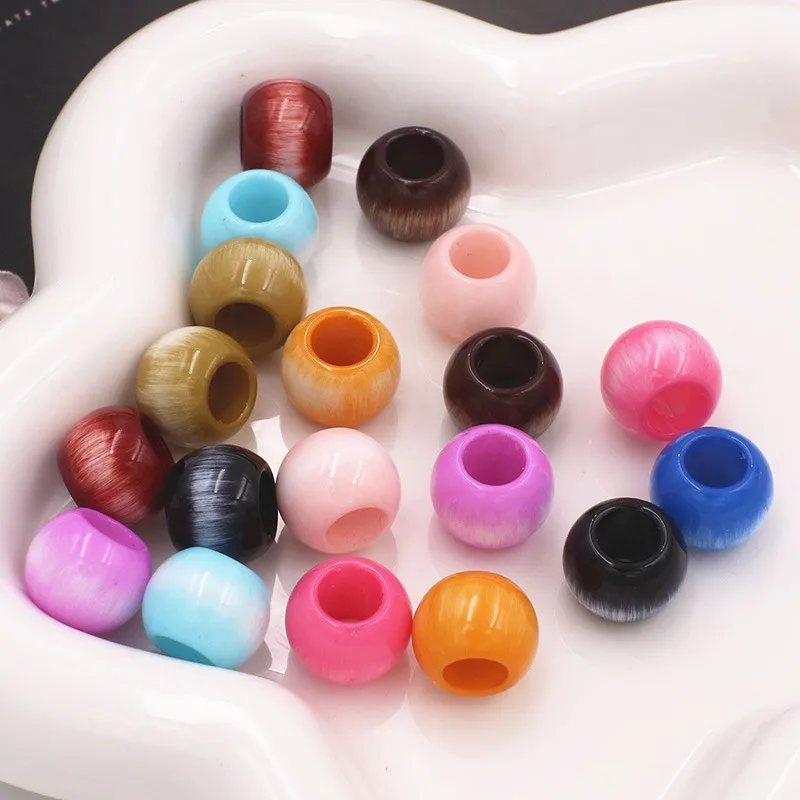 10PCS 10.5*13.5mm Acrylic Colour Ellipse Beads For Jewelry Making Interval Bead Necklace Bracelet Craft DIY Supplie