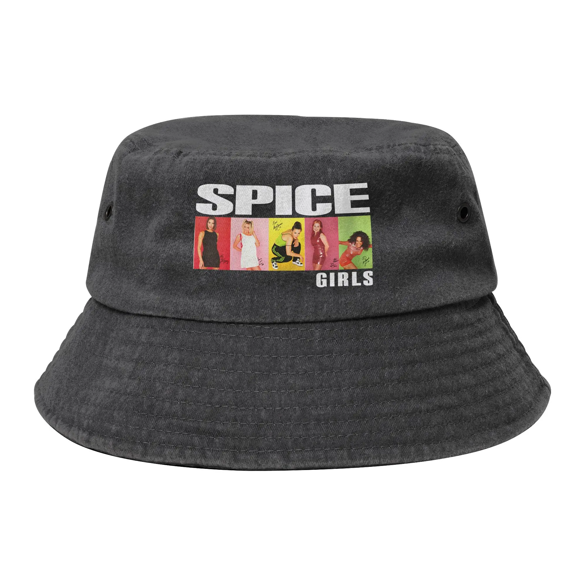 Spice Girls Tour Cotton Bucket Hats for Unisex Summer Vocation  Denim Bob Hat Fashion for Outdoor Sports