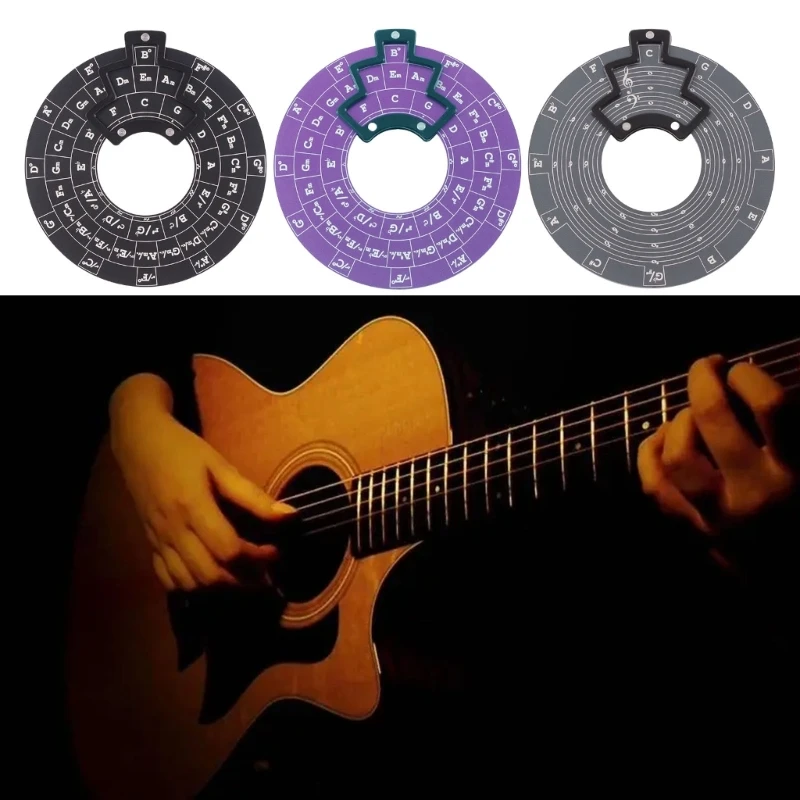 Music Transpose Accessories Chord Wheel Round Circles of Fifths Wheel Melodies Chord Tool Guitar Melodies Tool