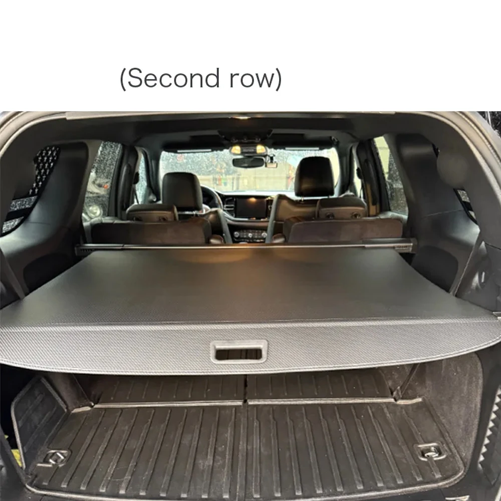 Car Trunk Curtain for Dodge Durango GT WD 2011~2024 2012 Luggage Rack Waterproof Retractable Privacy Cargo Pad Covers Accessorie