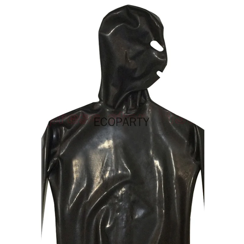 Male Latex PVC Catsuit Black Wetlook Faux Leather Night Club Full Bodysuit Gay Fetish Erotic Leotard Jumpsuit Men 3XL