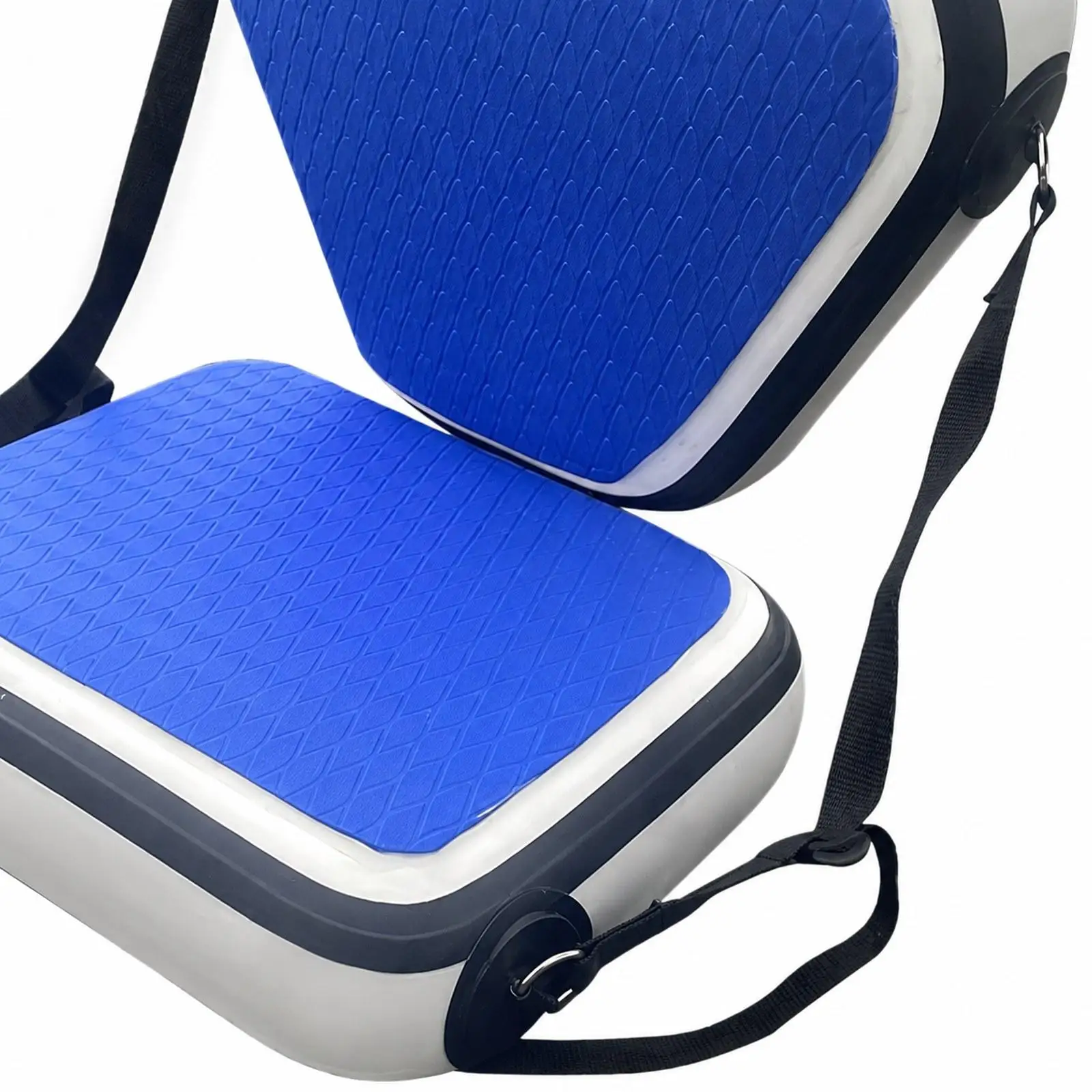 Kayak Seat Inflatable PVC Cushion with Backrest Portable Ergonomic Kayak Chair Easy Install for Rafting and Fishing Boats