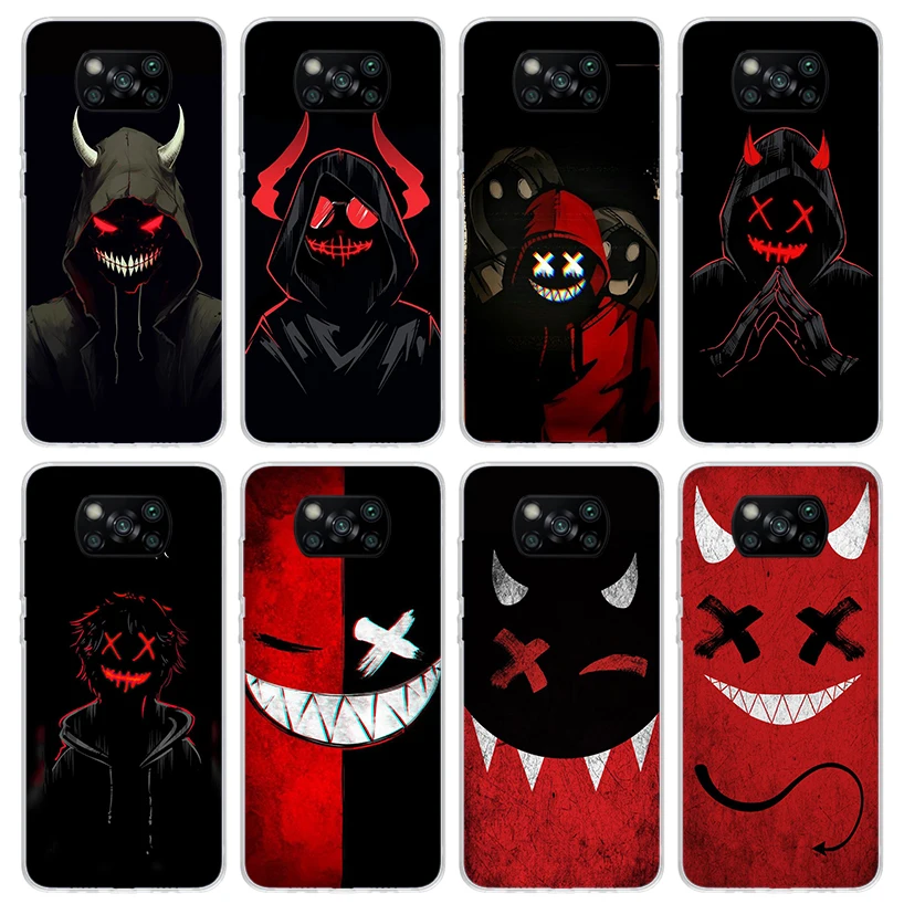 Funda de teléfono Devil Bad Boy Anime para Xiaomi Poco X6 X5 X4 X3 Nfc F6 F5 Pro F4 Gt F3 F2 F1 M5S M4 M3 5G, funda suave estampada