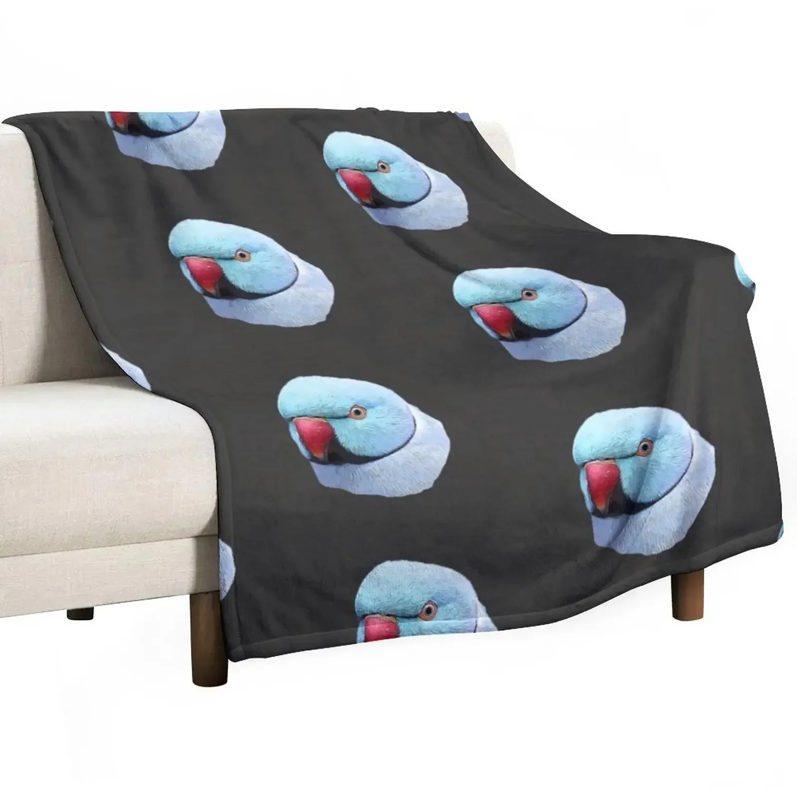 

Indian Ringneck Blue Sky Beauty Throw Blanket Flannels anime Blankets