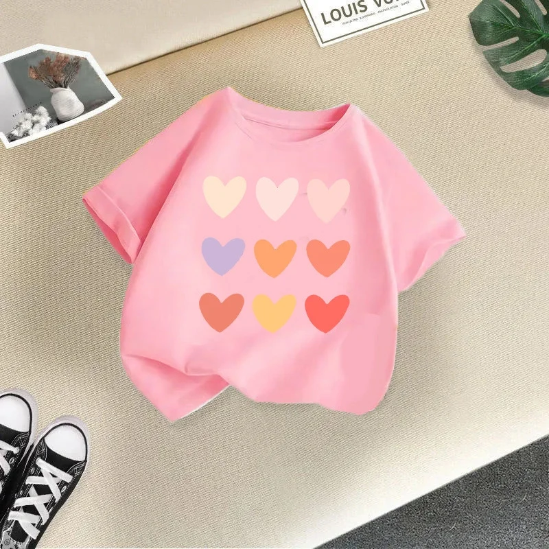 Summer New Children's Clothing Children's T-shirt Boys and Girls Casual Fashion Short-sleeved Baby Half-sleeved Top Base Shirt image 2