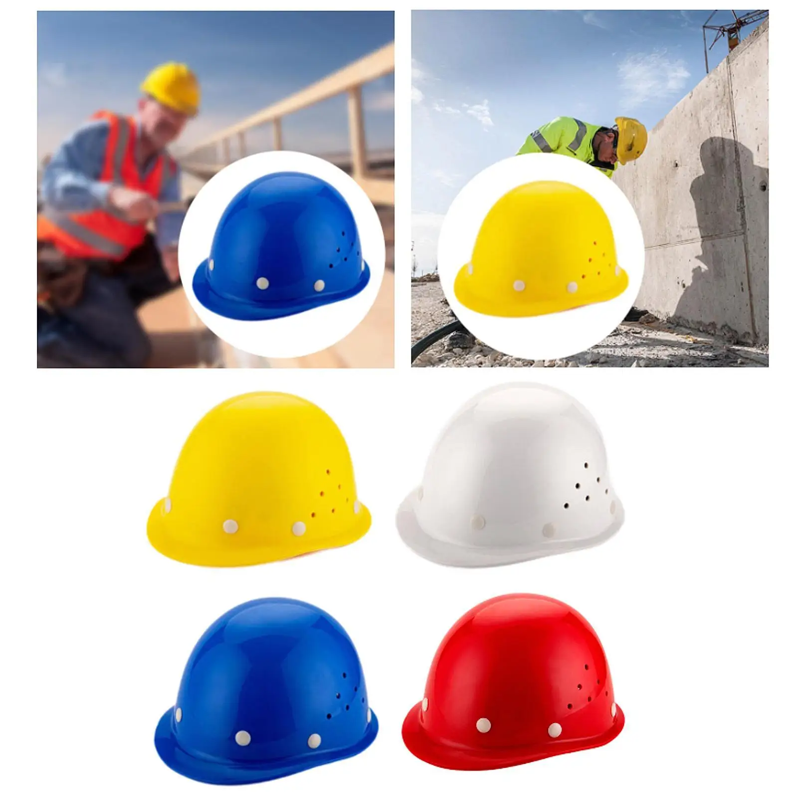 Helm Ademende Comfortabele Stevige Outdoor Bouwuitrusting Bescherming Cap Verstelbare Geventileerde Helm Bouwplaats