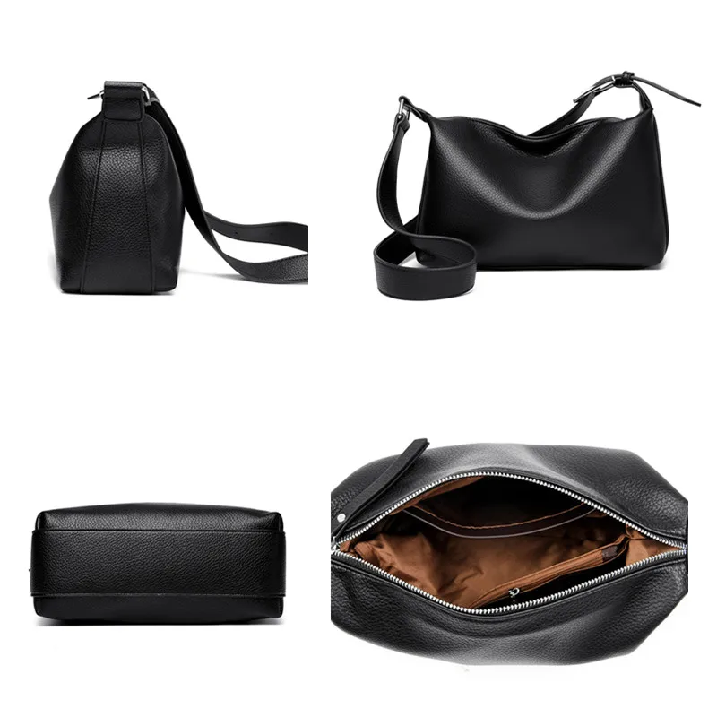 Estilo retro bolsas de alta capacidade lazer simplicidade bolsa de ombro de alta qualidade couro do plutônio cor sólida crossbody saco para mulher