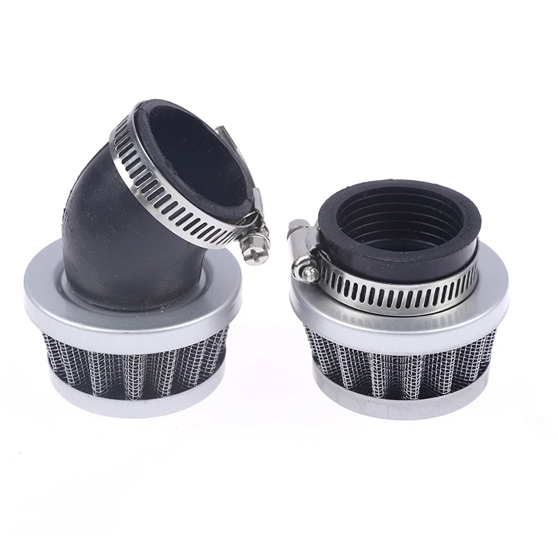 Motorcycle Black Air Filters 35Mm Universal Atv Scooter Pit Dirt Bike Stright Curved Right Mini Air Filter Cleaner