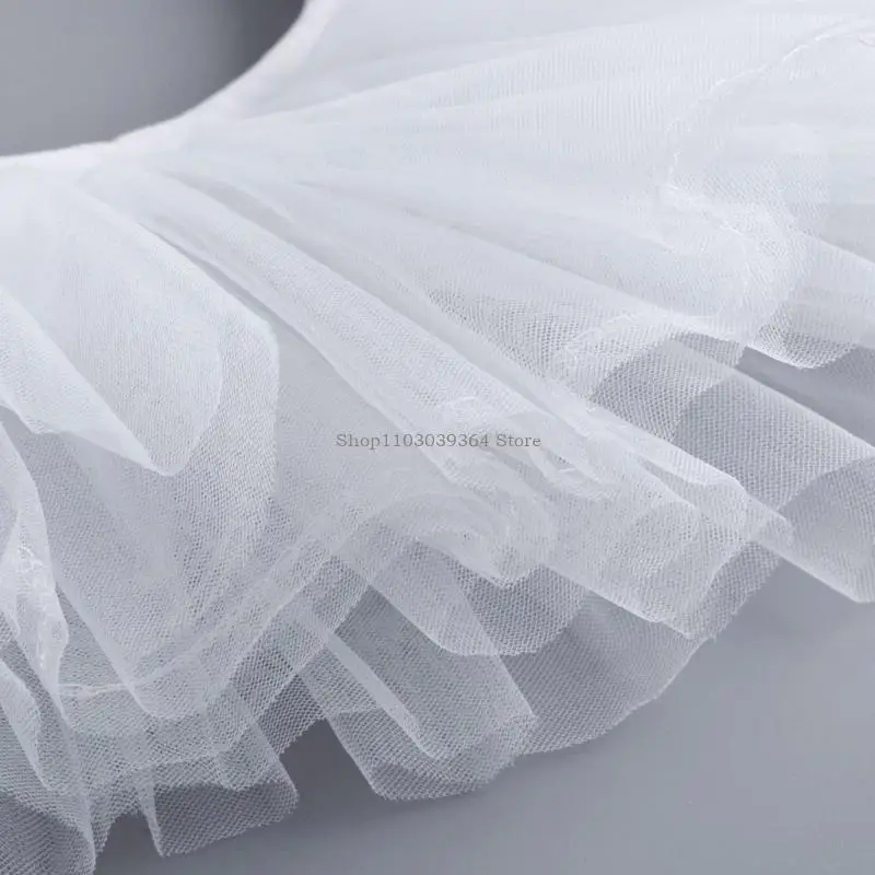 Victorian Ruffled Halshollar Dekorative Tulle Medieval Cosplay