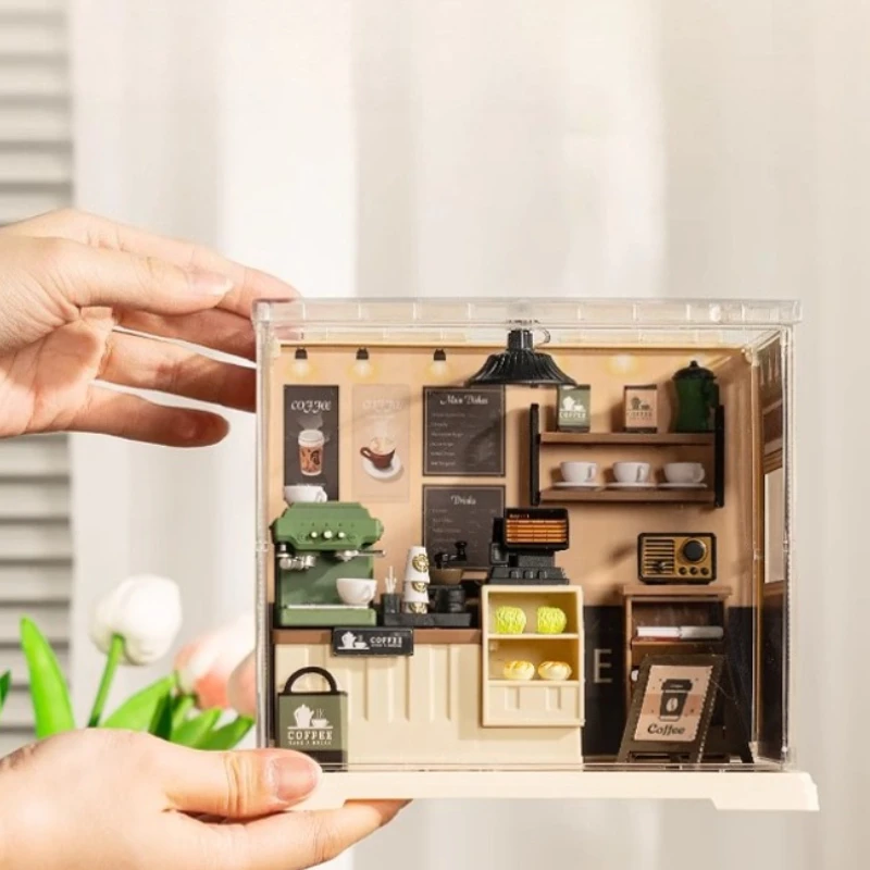 DIY Doll House Assemble The Bricks House of Arts and Crafts Miniatures Toys Educational Model Ornaments Gifts Boys & Girls Anime