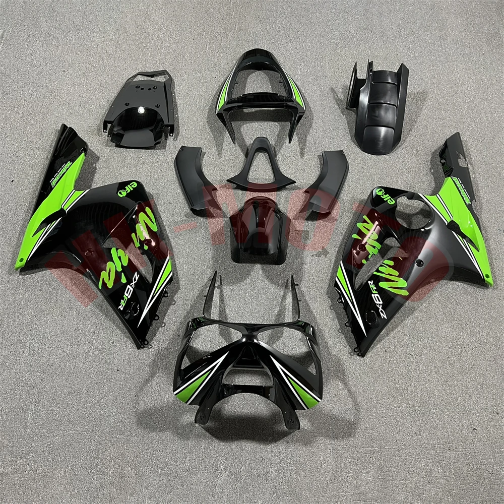 Motorcycle Fairing Kit Fit For ZX-6R ZX6R ZX600 636 2003 2004 Bodywork Set High Quality Abs Injection Bright Black Green