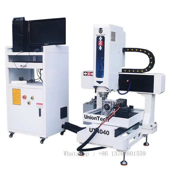 Iron Casting 4040 Table Moving 2.2KW CNC Router Metal Craving Cutting Machine Mach 3 USB 3 Axis Router Machine