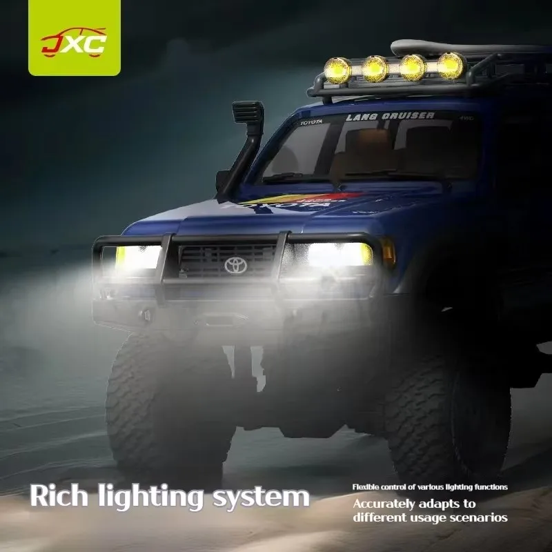 1:12 LC80 Rock Crawler 4WD voiture RC sans balais étanche tout-terrain escalade RTR avec châssis en alliage de lumière LED jouet télécommandé