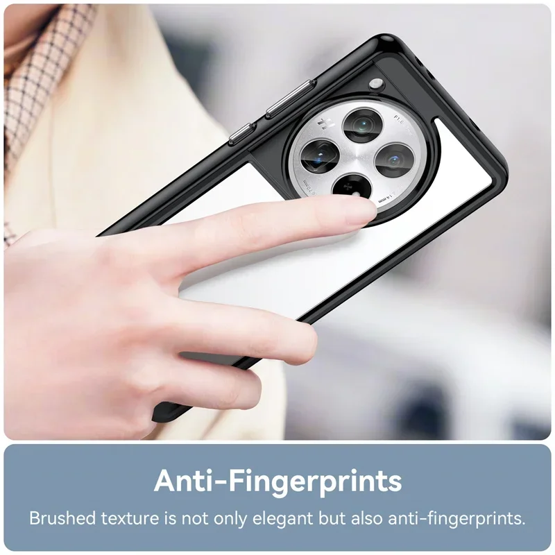 OnePlus 13 12 13R 12R 보호 커버 프레임 Funda Coque Capa 용 투명 충격 방지 TPU 케이스