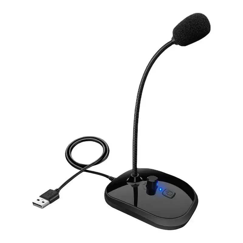 USB Microphone for laptop and Computers Adjustable Studio Singing Streaming Podcasting Recording Mic With Holder Desktop