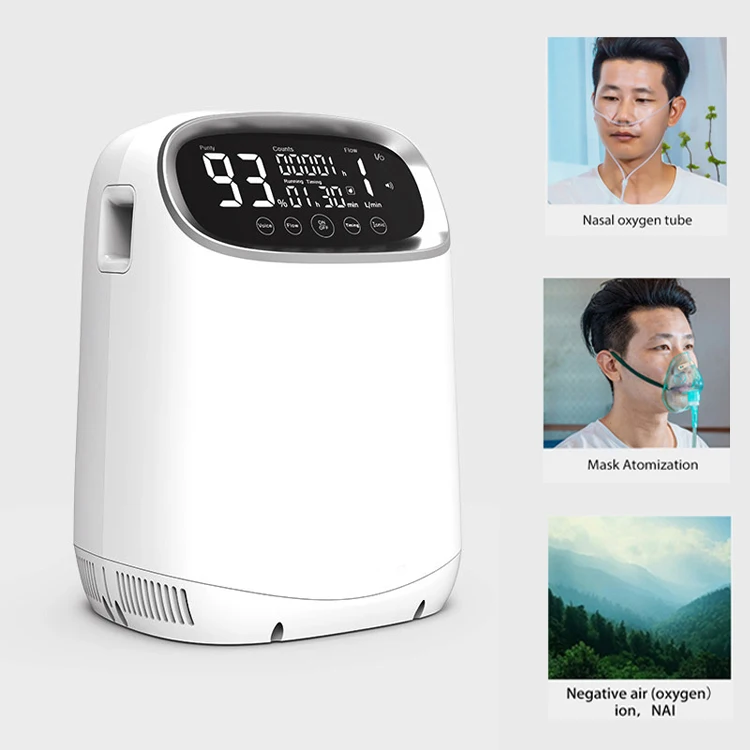 Yonker 10 Liter Quiet Reusable Handheld O2 Oxygen Concentrator Machine AC 110-220V for Dog Pet Operation Home Use
